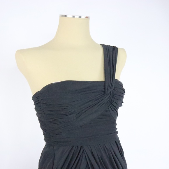 LaRok Luxe Black One Shoulder Dress Women’s Small - Picture 4 of 6